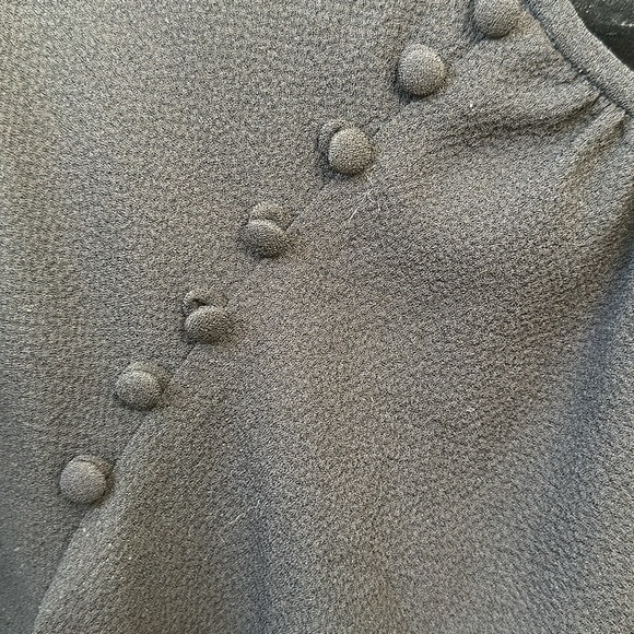 Black joie top with button detailing - Picture 3 of 3